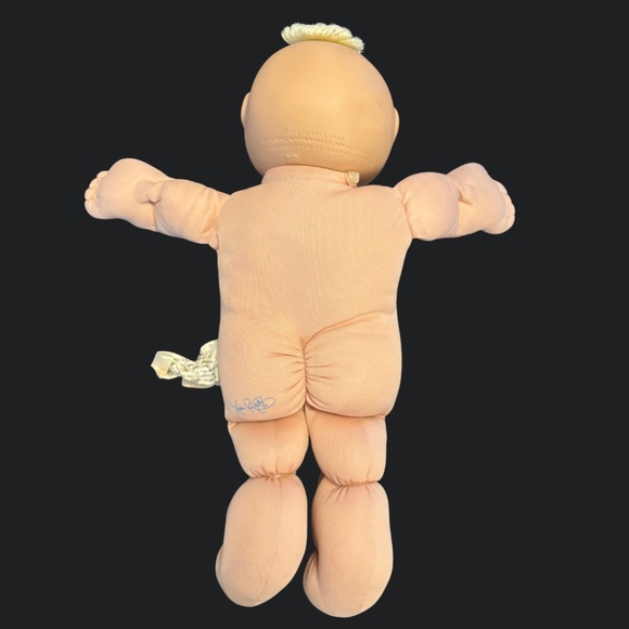 1985 Cabbage Patch Kids Baby Doll - Coleco Era, Blonde Hair, Green Eyes, Signed - Picture 13 of 13